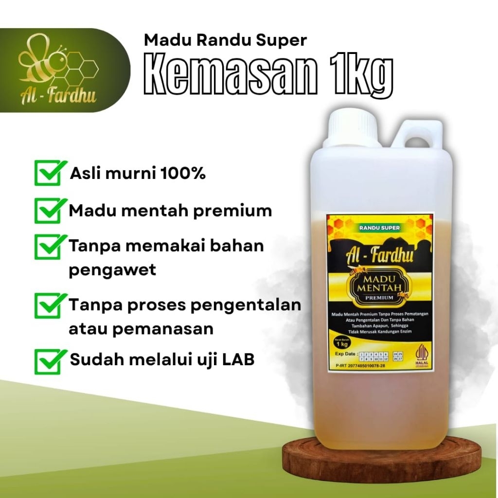 

MADU MURNI-NEKTAR RANDU 100%1 KG-MADU MENTAH