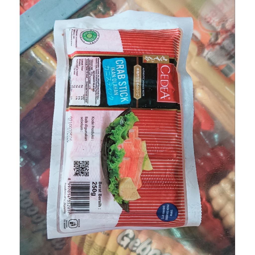 

Cedea Crabstick Ikan Olahan 250grm Zabir Frozen Food
