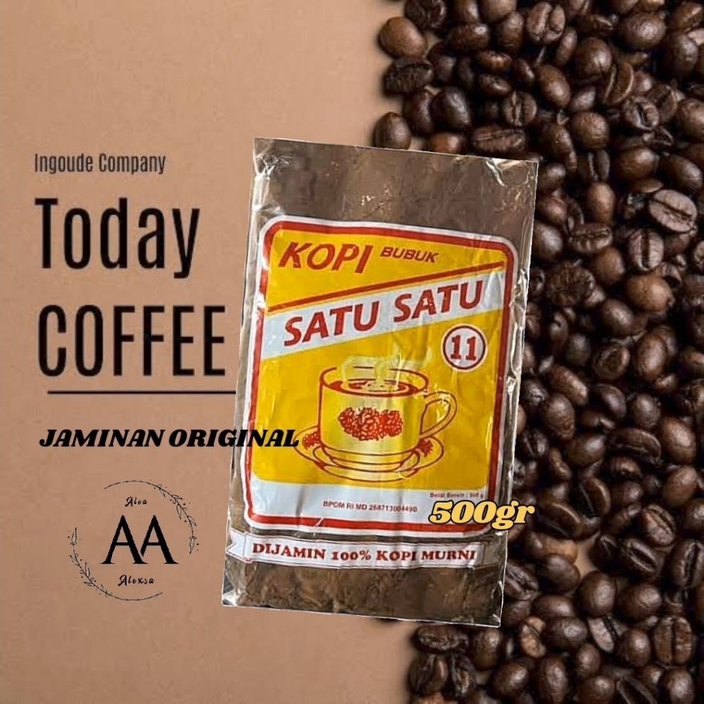 

( BORONG 5PCS ) kopi bubuk satu satu 500gram Exp 26 Kopi Estetik uwenak ya satu satu