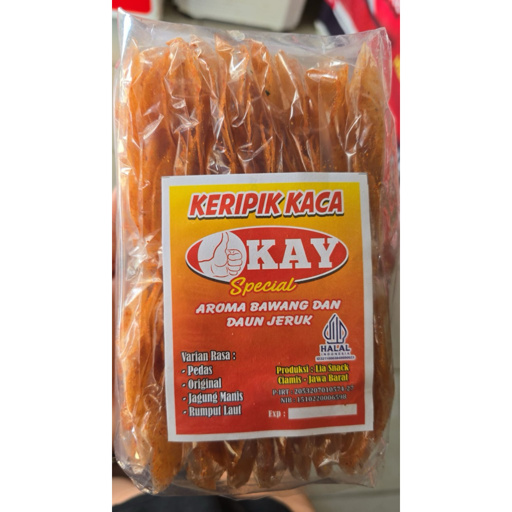 

KERIPIK KACA 1PACK ISI @20PCS