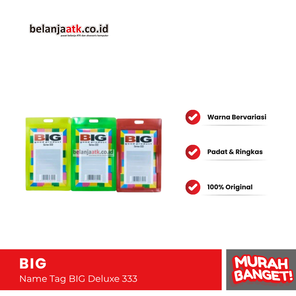 

Name Tag BIG Deluxe 333 / ID Card Holder