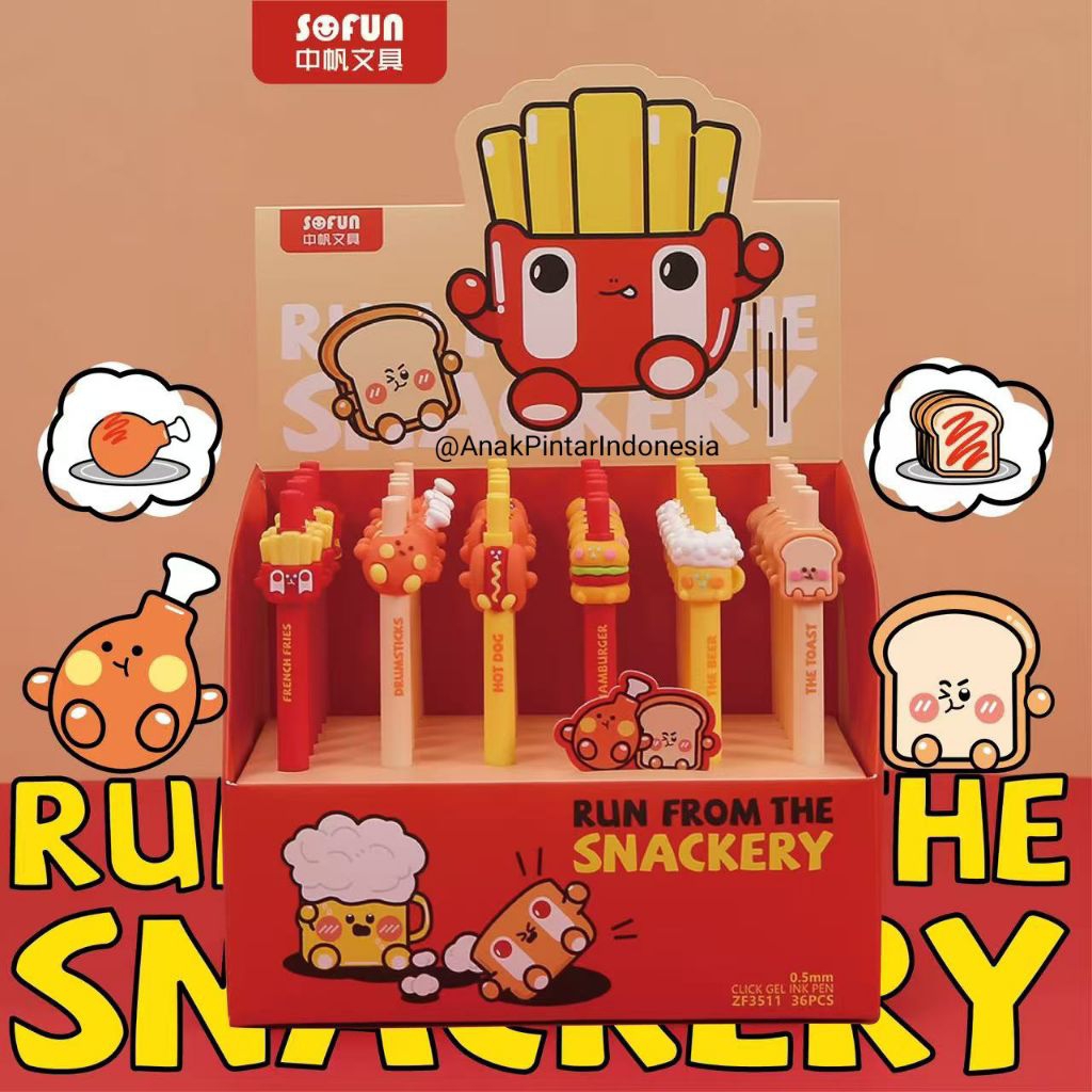 

PENSIL CETEK RUN FROM THE SNACKERY MECHANICAL PENCIL [ ZF-3511-5 ]