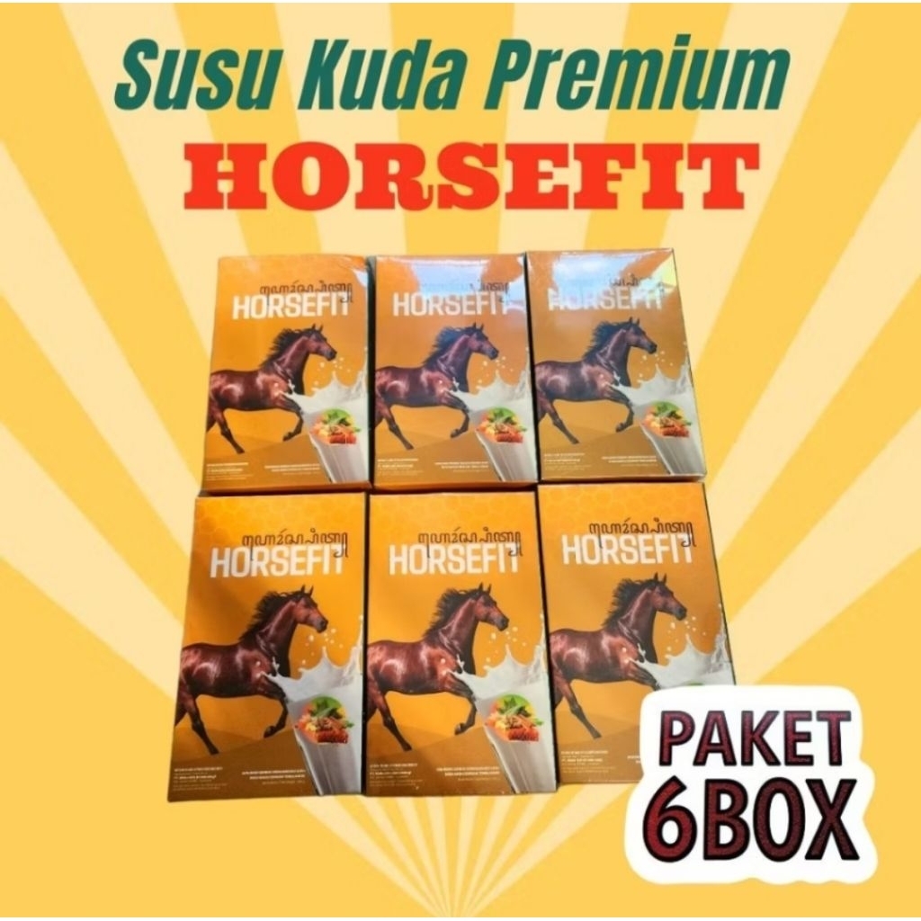 

PAKET 6 BOX HORSEFIT SUSU KUDA ASLI MINUMAN HERBAL STAMINA DAYA TAHAN TUBUH MENGANDUNG KALSIUM DAN COLLAGEN