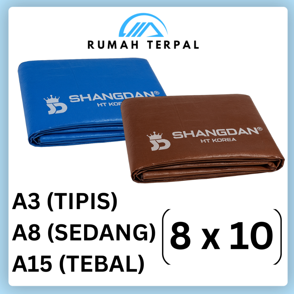 TERPAL 8X10TERPAL PLASTIK KOREA A3 A8 A15 TERPAL TENDA PROYEK BANGUNAN TRUK PICK UP WARUNG GEROBAK