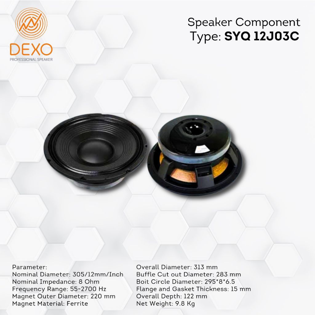 speaker 12in DEXO SYQ12J03C