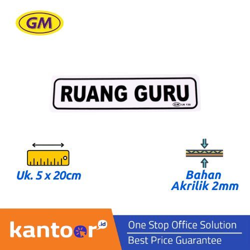 

GM LABEL RUANG GURU LK-130 KECIL