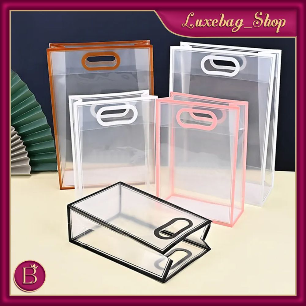 

LB - TAS MIKA GOODIE BAG DOFF TRANSPARANT HAMPERS ULANG TAHUN HADIAH TAS SOUVENIR KADO R1182