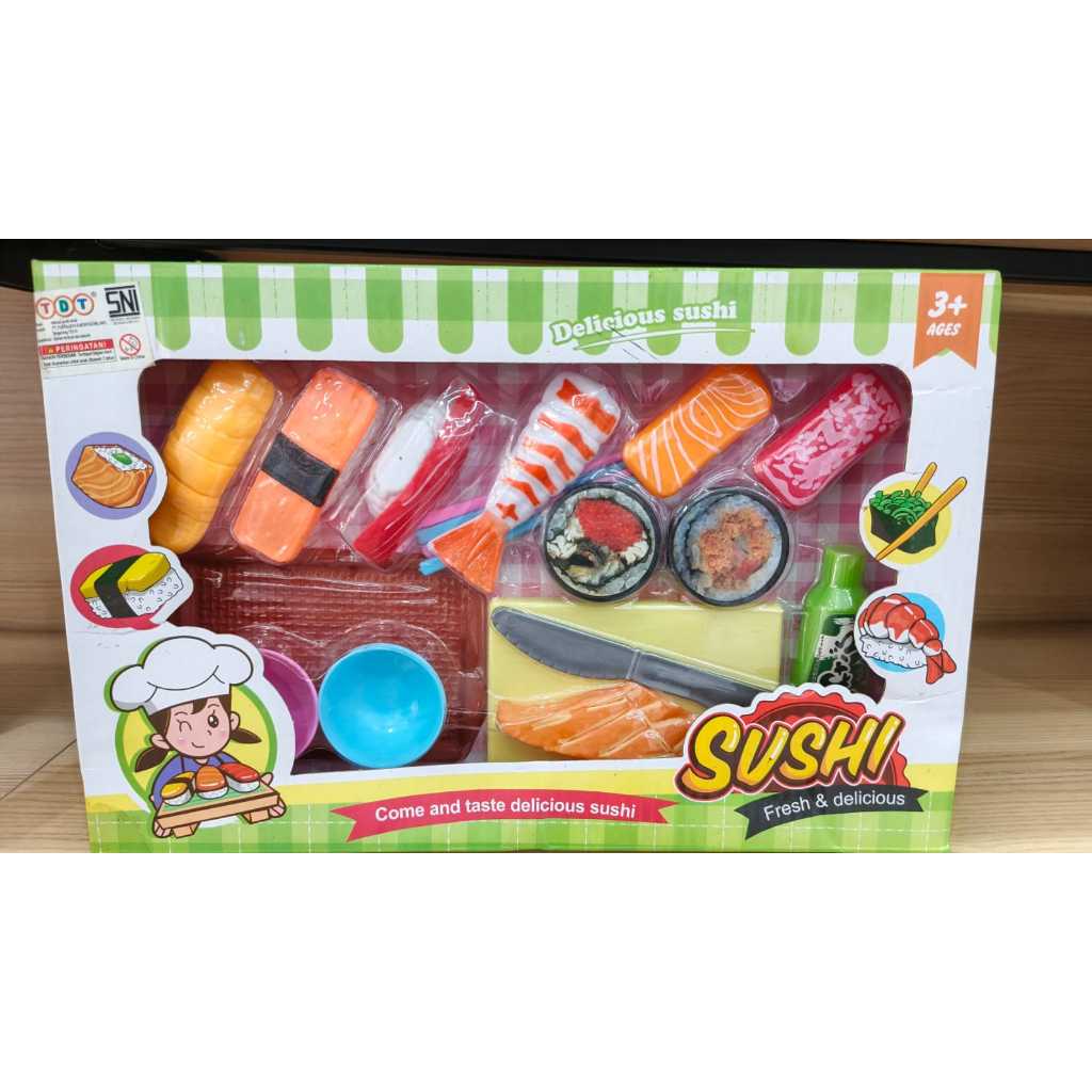 Mainan Delicious Sushi Washabi Mainan Anak Sushi Set / Mainan Sushi Set