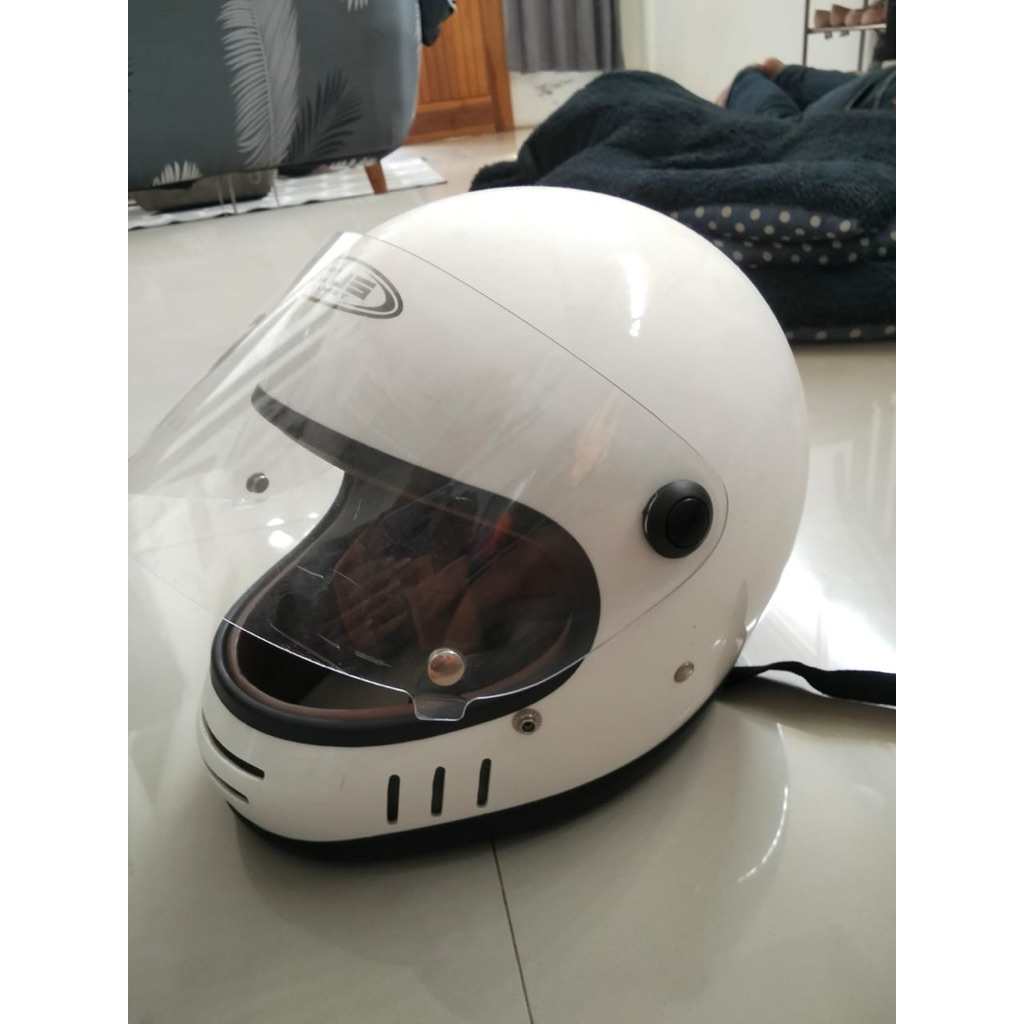 preloved helm Zeus cafe racer full face vintage