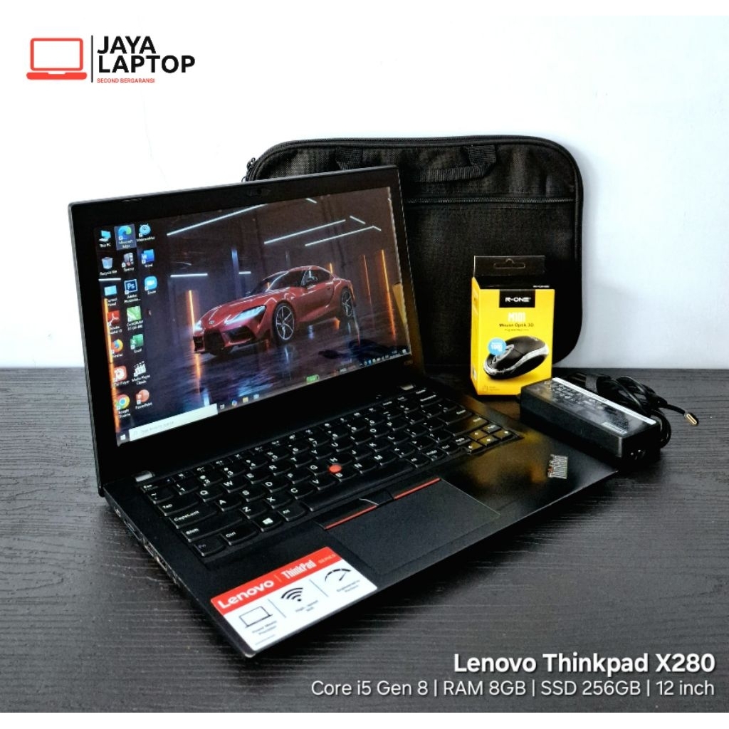 Lenovo Thinkpad X280 Core i5 Gen 8 RAM 8GB SSD 256GB 12 inch Slim Laptop Second Bekas Murah