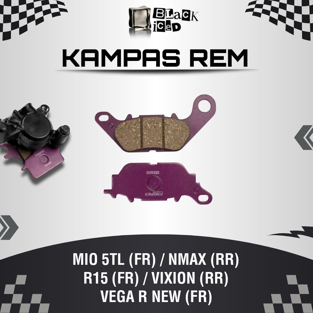 PROPER & ELIG KAMPAS REM NMAX SET DEPAN BELAKANG OLD NEW KAMPAS REM NMAX ORIGINAL ELIG 100% EM049 & 