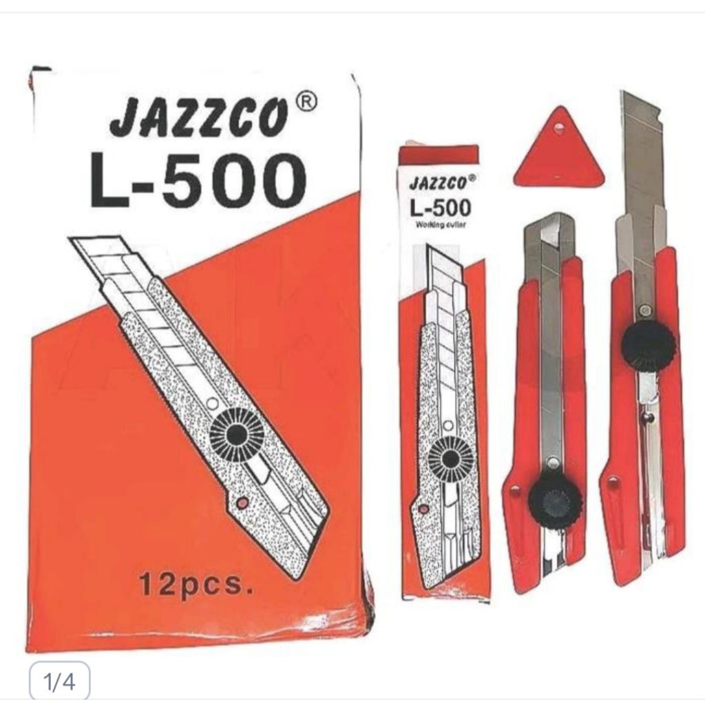 

Cutter Besar Pisau Cutter Kater Super Tajam JAZZCO L500