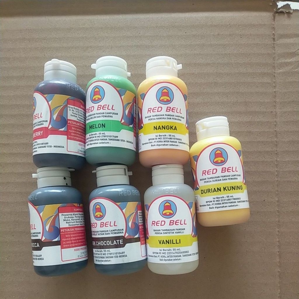 

red bell perisa dan pewarna makanan 55ml
