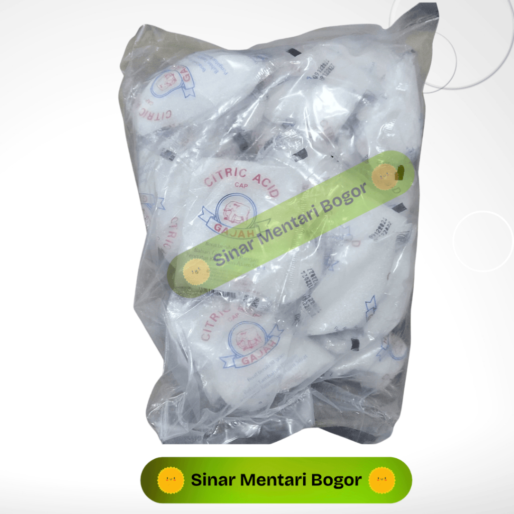 Citrun Cap Gajah 1pak isi 20 bungkus @50 gr - Citric Acid