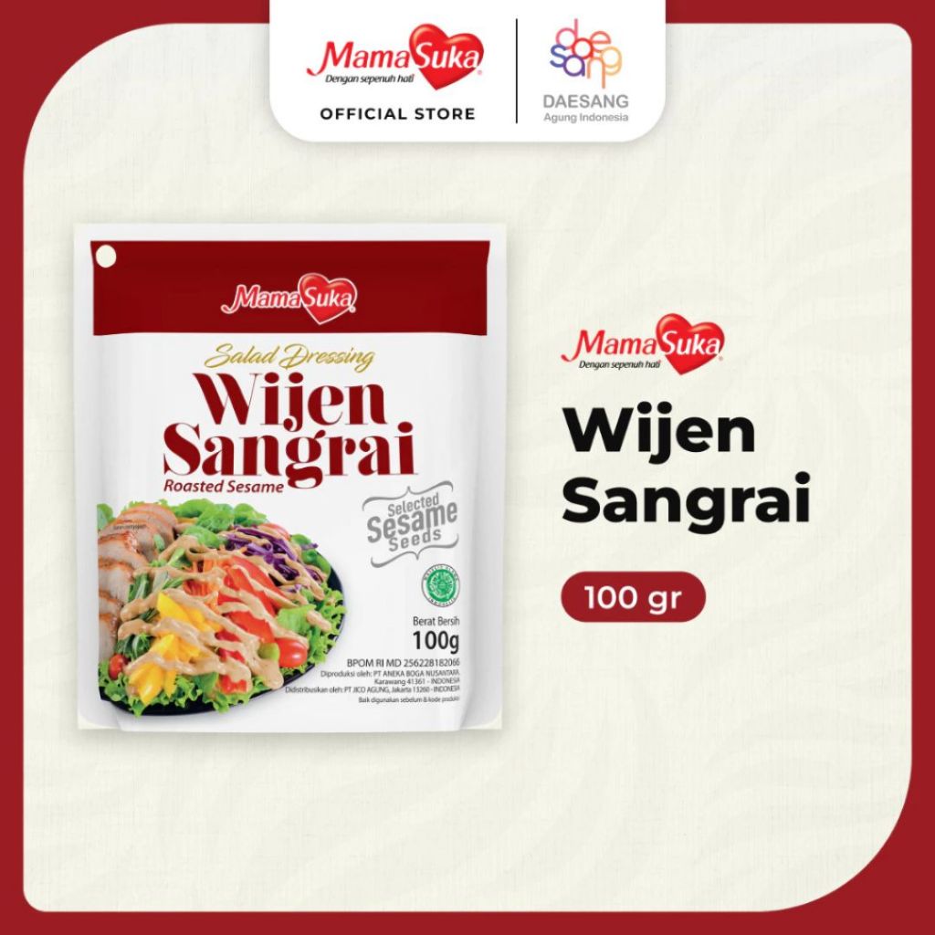 

DRESSING Saus Keju Wijen Sangrai honey mustard 100gr mamasuk