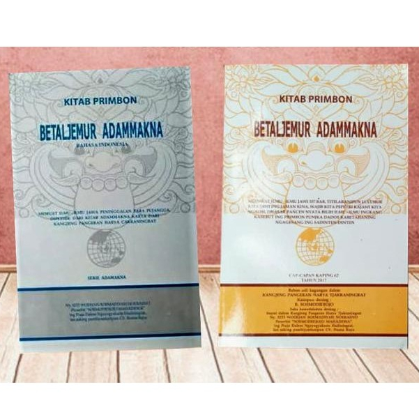 PAKET 2 PRIMBON JAWA LENGKAP : KITAB PRIMBON BETALJEMUR ADAMMAKNA BAHASA INDONESIA + BAHASA JAWA