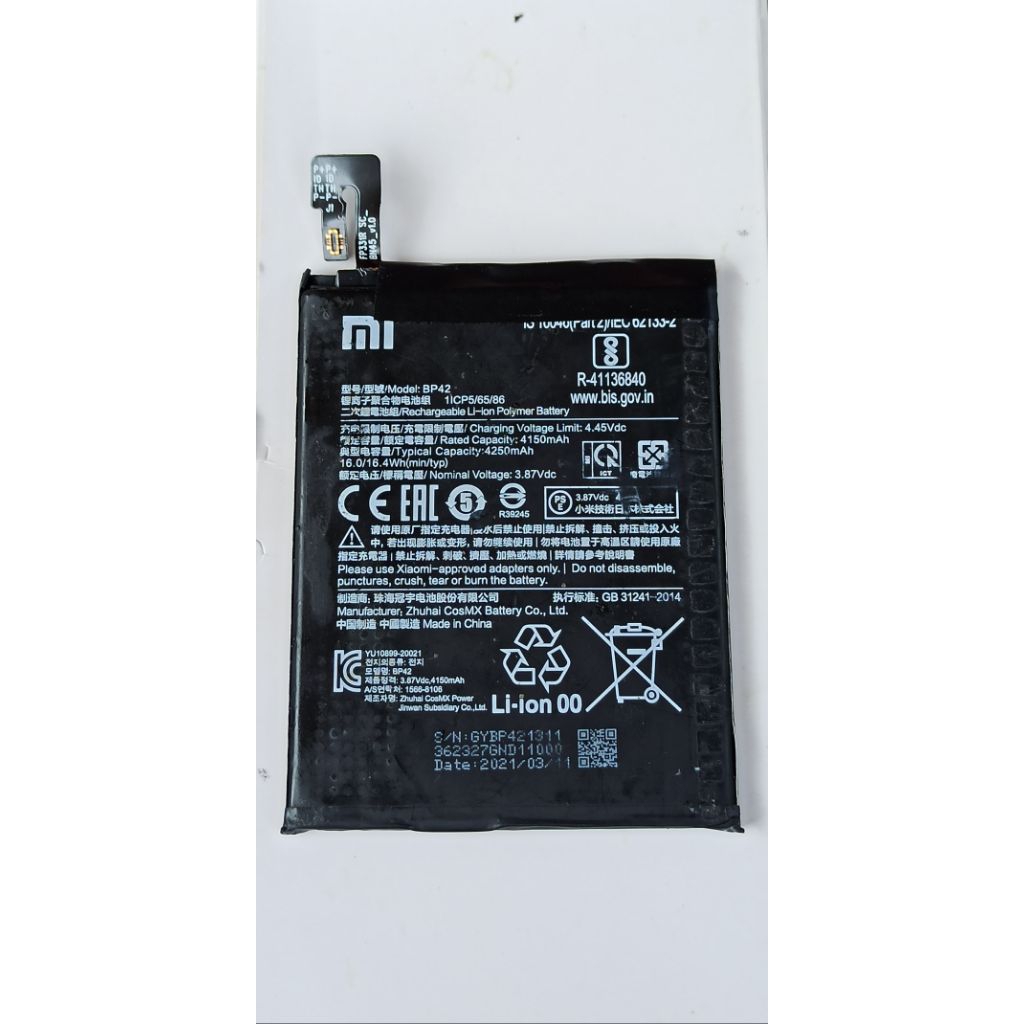 baterai ori copotan mi 11 lite