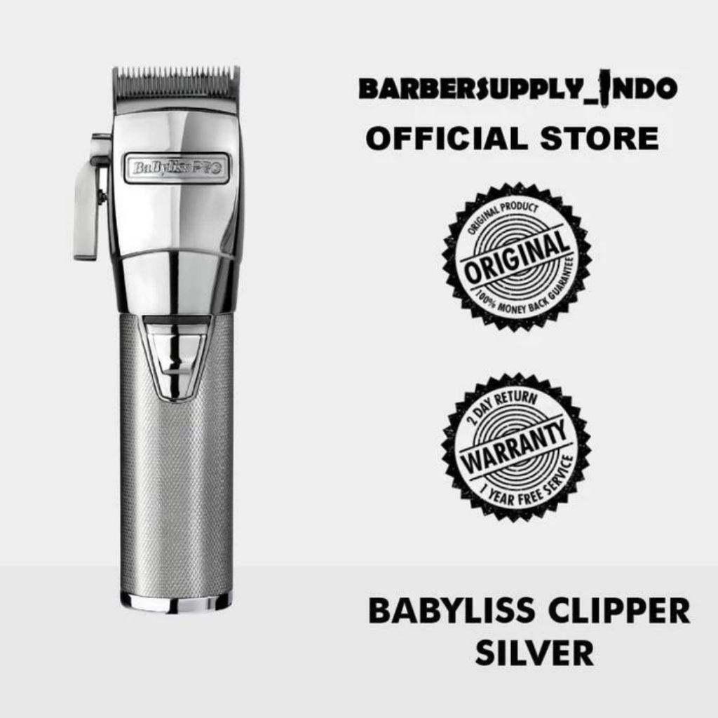 Babyliss Clipper Fx Silver Ori / Mesin Alat Cukur Rambut