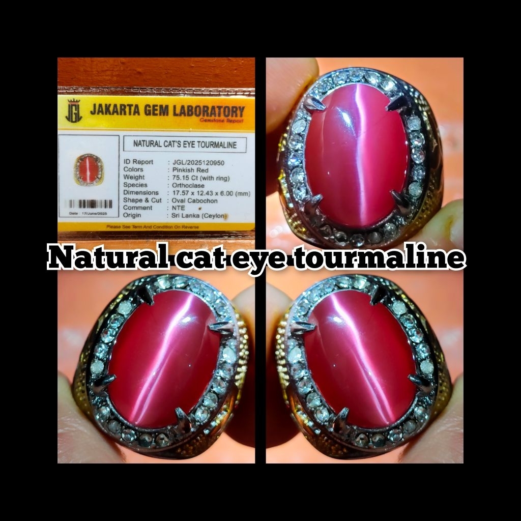 CINCIN NATURAL BATU CAT EYE TOURMALINE