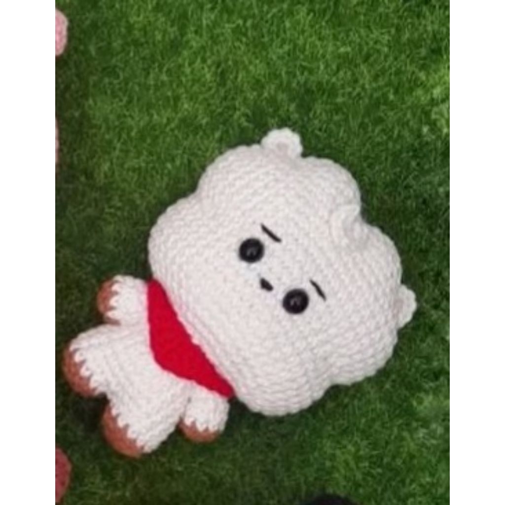 crochet keychain bt21 RJ | gantungan kunci RJ | boneka rajut bt21 Rj