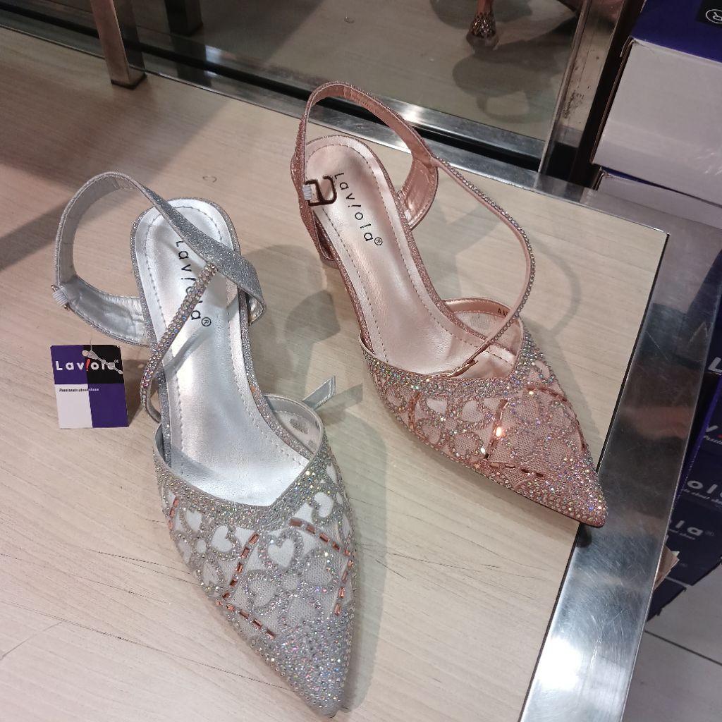 sepatu wanita pesta heels 5cm LAVIOLA❗️ori dari matahari