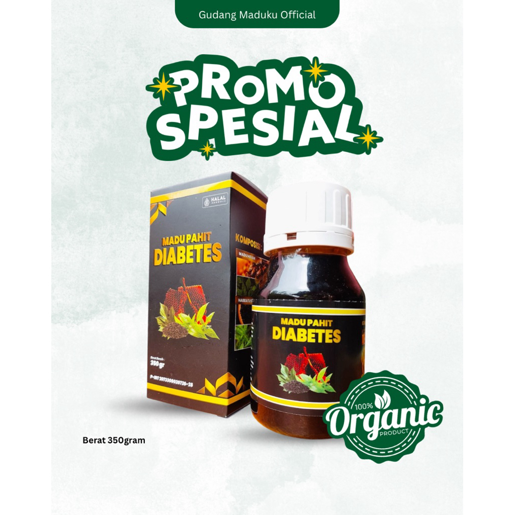 

Promo Madu Pahit Diabetes 350gram-Madu hitam-habbatussauda dan bahan alami lainnya