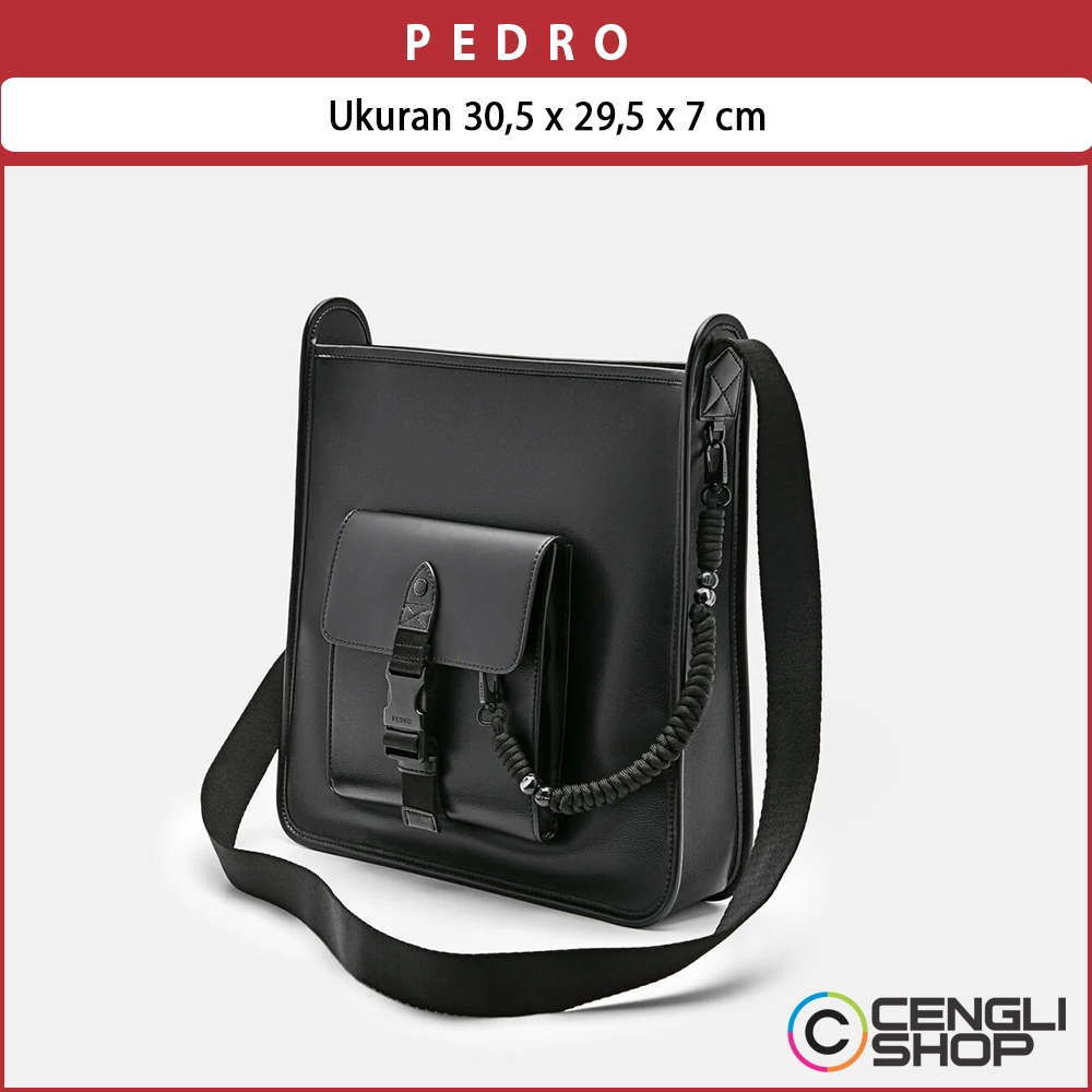 PM043 PEDRO TAS SELEMPANG PRIA ORIGINAL MESSENGER SLING BAG ASLI ORI