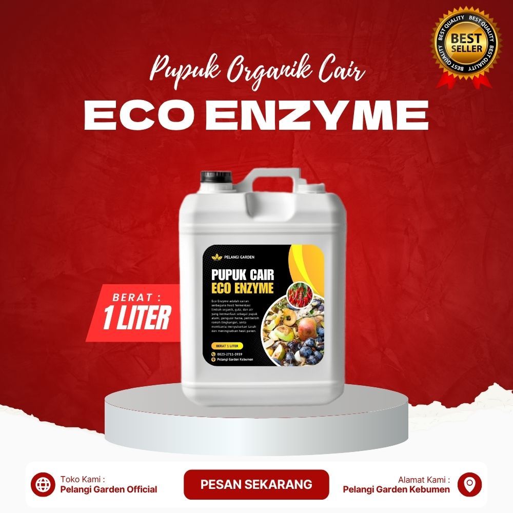 TERPERCAYA  Pupuk Cair Eco Enzyme Kulit Pisang Isi 1 Liter