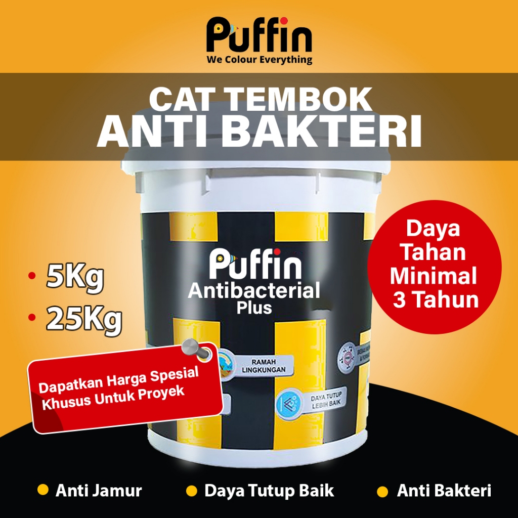 Puffin Cat Tembok Antibacterial Plus 5 dan 25 Kg