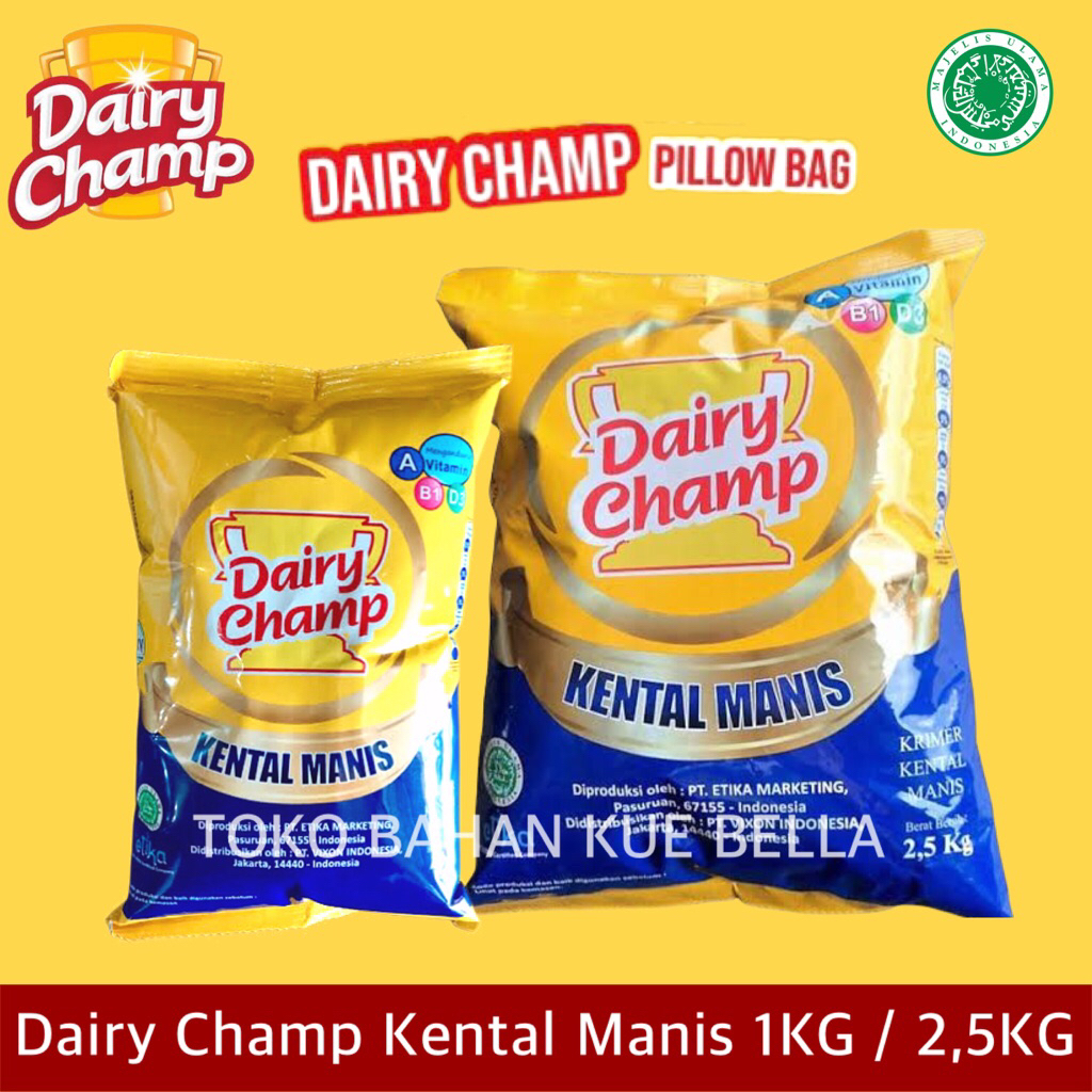 

DAIRY CHAMP 1KG / 2,5KG (Bantal) Susu Kental Manis