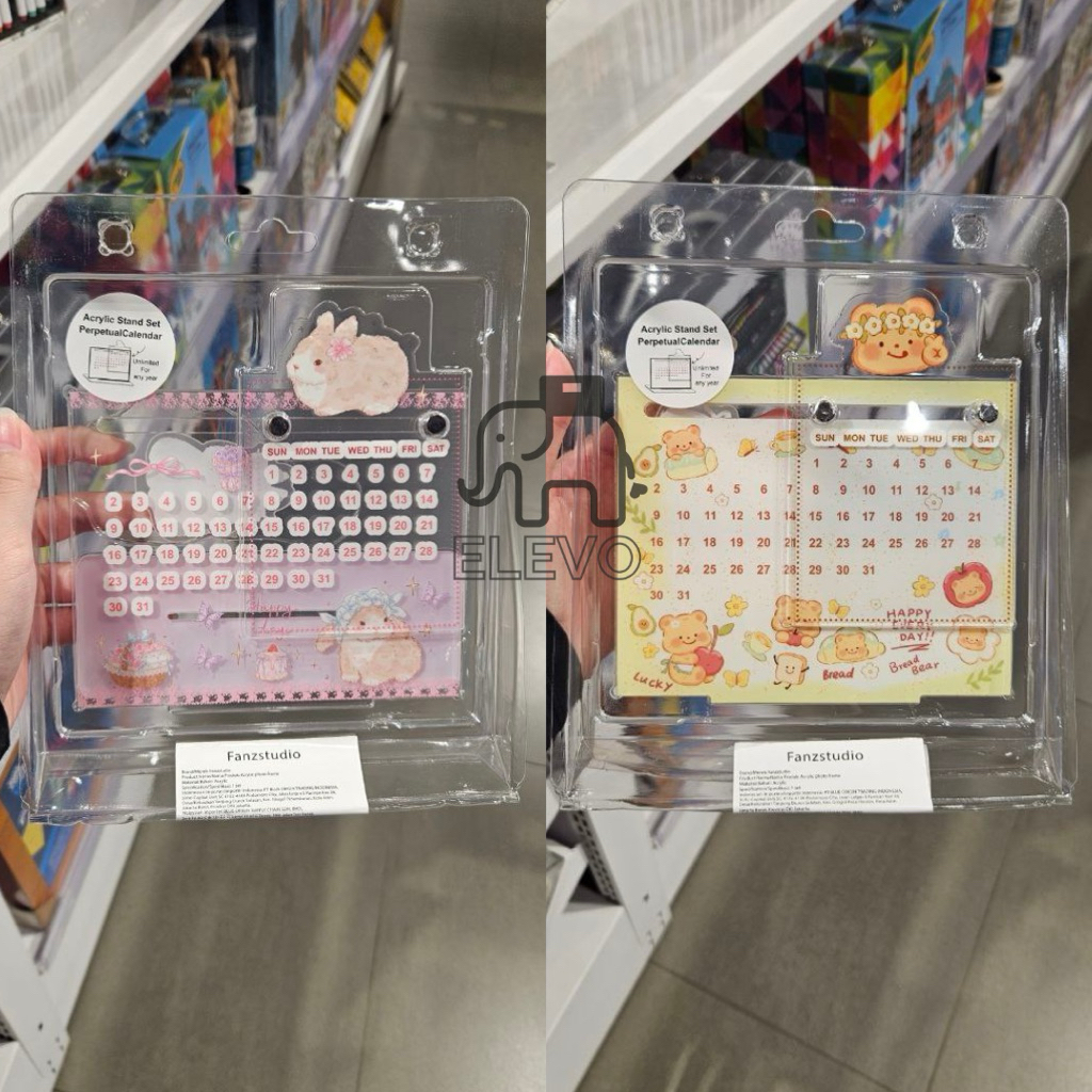 

Ohsome x Fanzstudio - Acrylic Photo Frame / Kalender Foto Frame Animal Manga Collection (Rabbit / Bear)