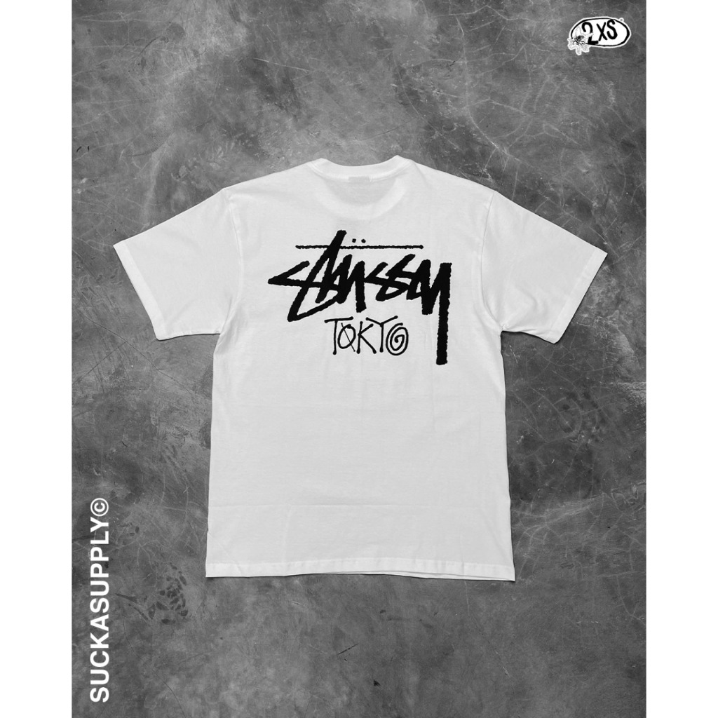 STUSSY STOCK TOKYO TEE - WHITE