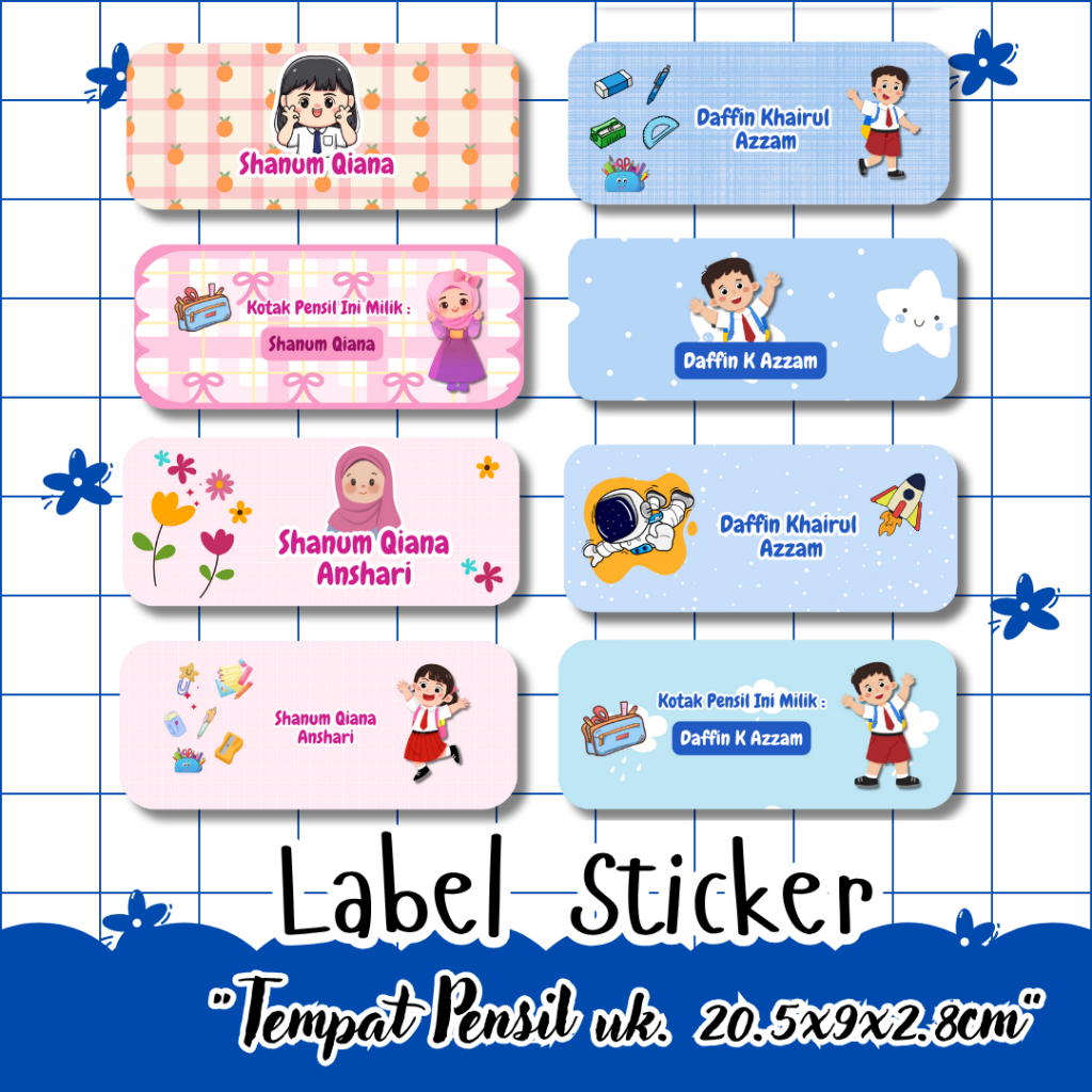 

meliarsdna.craft〡Tempat Pensil Custom Nama dan Tulisan 〡Ukuran 20.5 x 9 x 2.8 cm