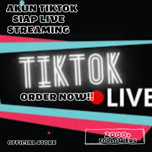 AKUN TIKTOK SIAP LIVE – FOLLOWERS 2K+–7K+ – 2FA AKTIF & BERGARANSI