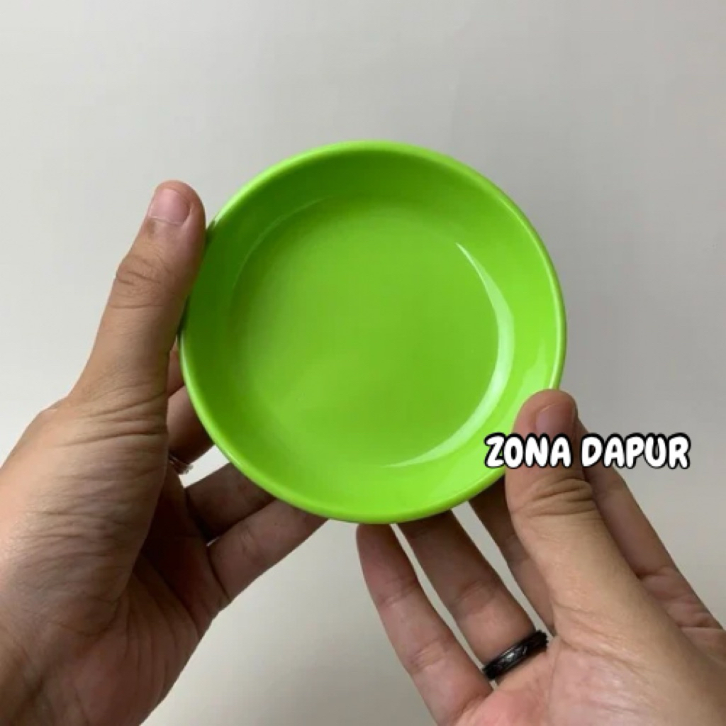 Piring Sambal Melamine SingaSingi 9,5cm • Mangkuk Sambel / Cocol • Piring Kecil Bulat Melamin Tebal