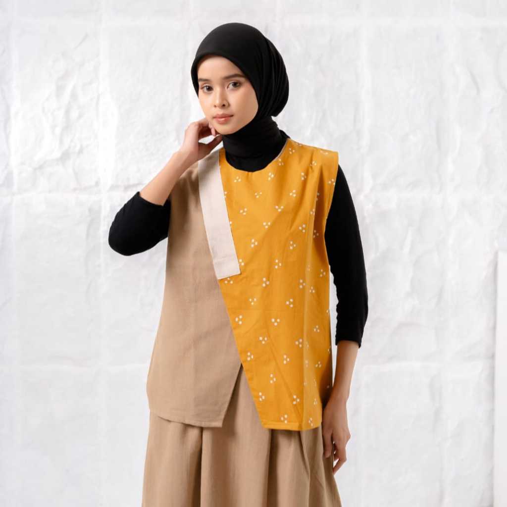 KYARA VEST | VEST BATIK | VEST KATUN | ROMPI BATIK | ROMPI ETNIK | ATASAN WANITA BAJU RAMADHAN | BAJ