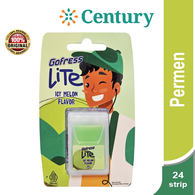 

GOFRESS LITE ICY MELON 24STRIP PERMEN / MAKANAN PERMEN / PELEGA TENGGOROKAN PERMEN