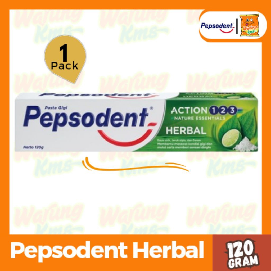 Pepsodent Herbal Pasta Gigi Odol @120g