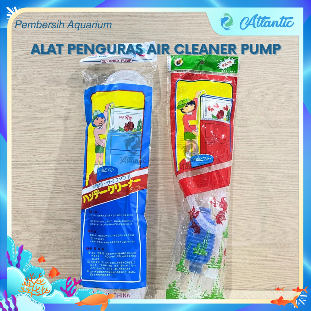 CLEANER PUMP Alat Penguras Aquarium Penyedot Air Aquarium Sipon Siphon