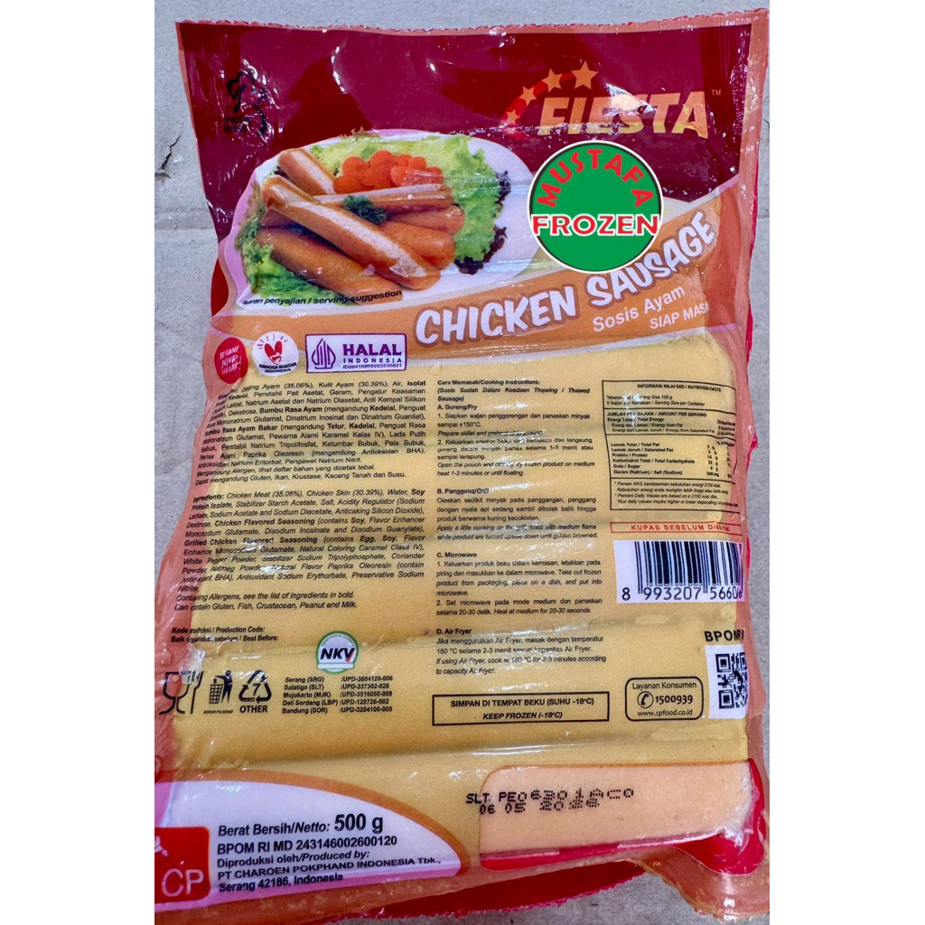 

Fiesta Sosis Ayam 500gr