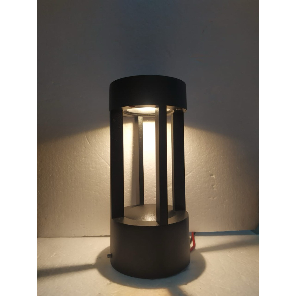 Lampu Pilar H6106 LED 6 Watt Hitam Warmwhite Hanmac
