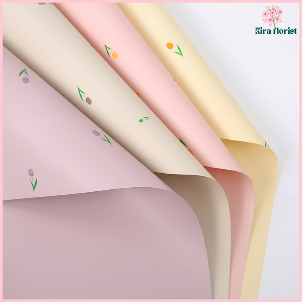 

Kertas Buket Bunga Flower Wrapping Tulip Cellophane Waterproof Ecer Lembaran KB6179