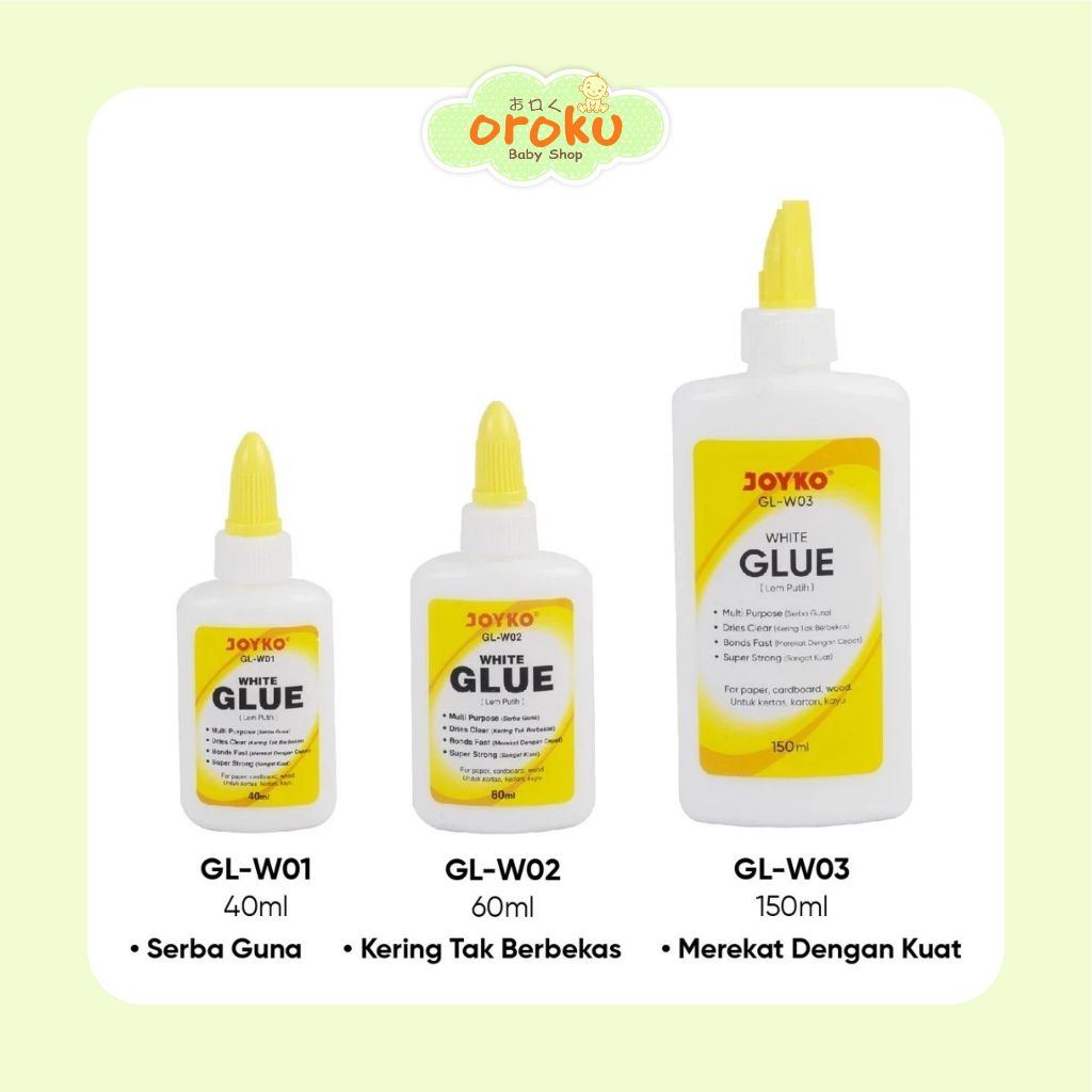 

JOYKO LIQUID GLUE LEM PUTIH CAIR GL-W01 / LEM KERTAS CAIR