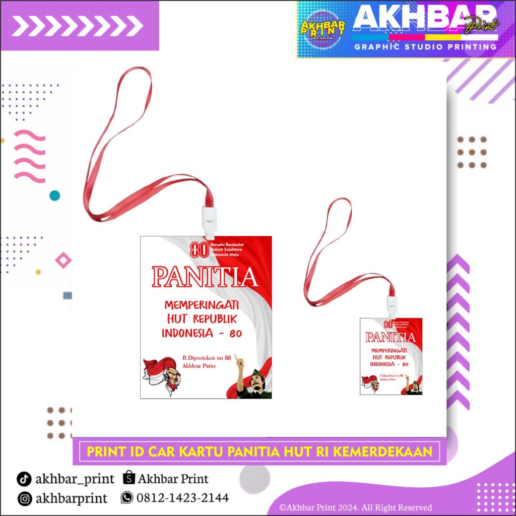 

PRINT NAME TAG PANITIA 17 AGUSTUS - AKHBAR PRINT