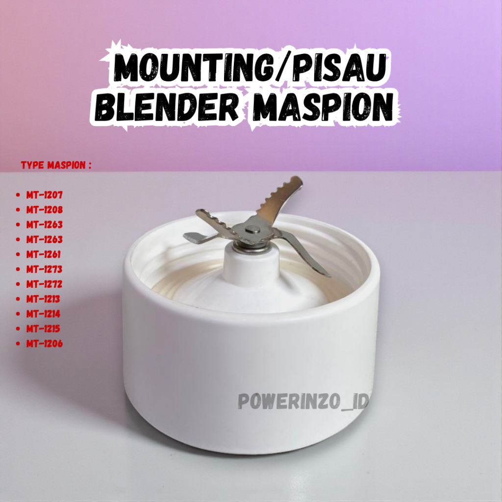 Monting Pisau Jus Blender MASPION GEAR PLASTIK MT 1204 1206 1213 1214 1215 DLL