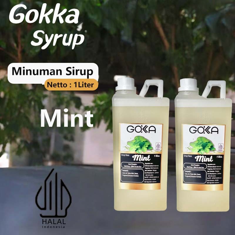 

GOKKA Sirup Minuman Rasa Mint 1L Syrup / Mint Juice