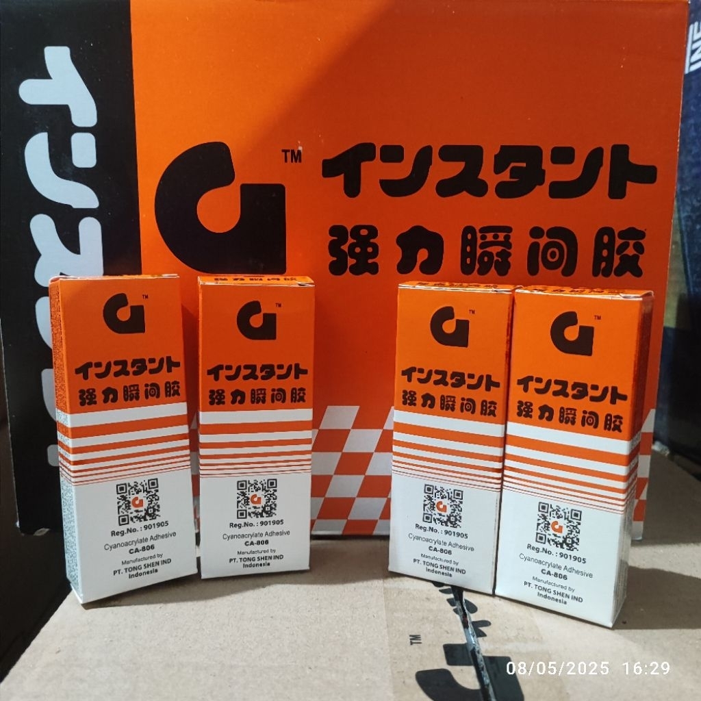 

Lem G korea / Lem super / Lem besi / Lem tets / Lem perekat cair super