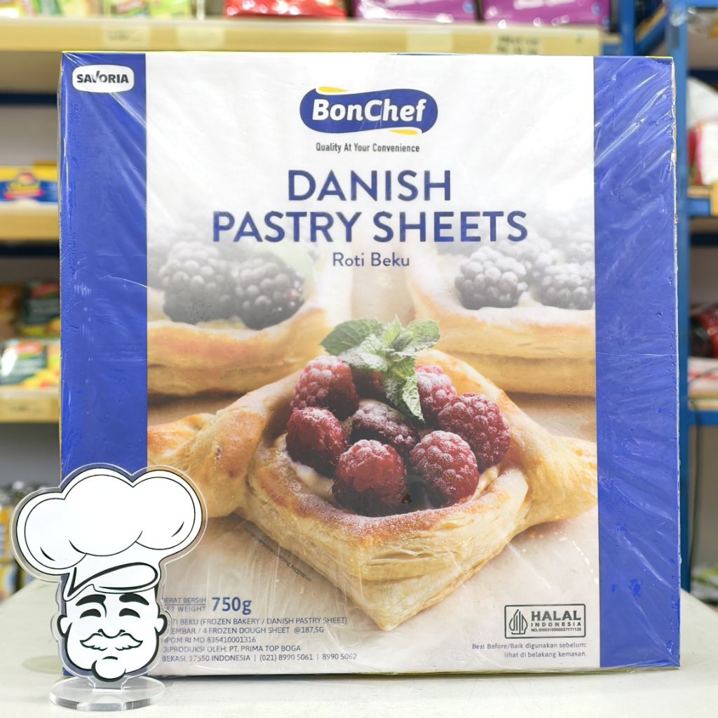 

Bonchef Danish Pastry Sheet / Kulit Danish Pastry Bonchef 750Gr