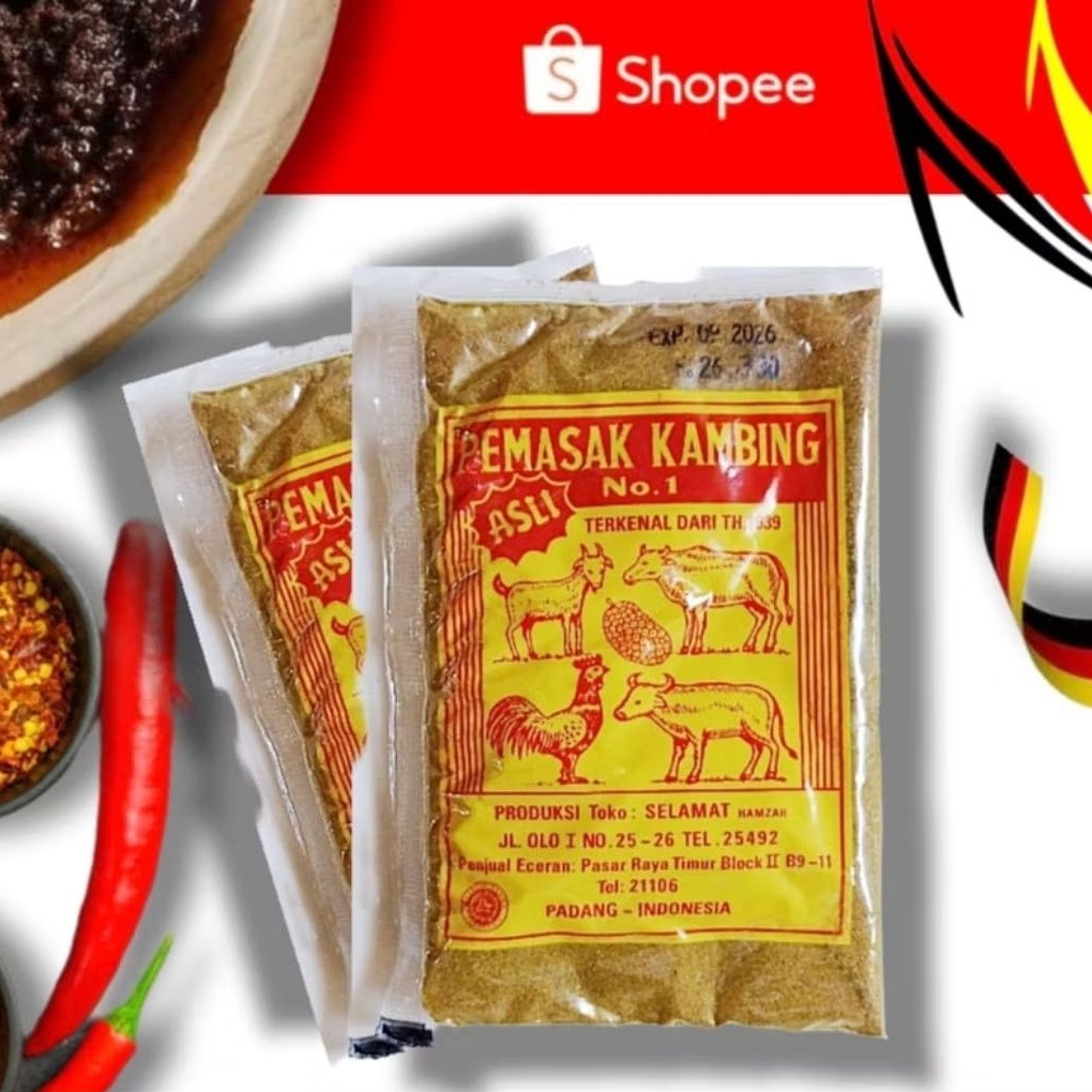 

Bumbu Masak Pemasak Kambing 50gr Asli Barkat No.1 Sejak 1939