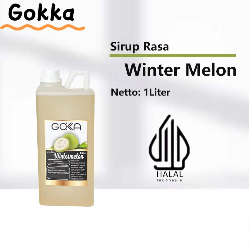 

Gokka Winter Melon Sirup Minuman 1L - Winter Melon Flavor Syrup / Sirup Winter Melon